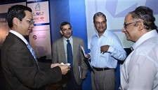 (l-r) Bai Xuezhu, Director of Research, China Executive Leadership Academy, Pudong; T.T. Ashok, chairman, CII Southern Region; N. N. Sundradevan, Principal Industries Secretary; and Sampathkumar Moorthy, Sundram Fasteners executive director (courtesy The Hindu)