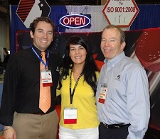 The Cardinal Fastener booth at the 2011 National Industrial Fastener & Mill Supply Expo featured a neon 