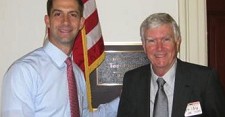 Former STAFDA president Kramer Darragh of the Little Rock, AR-based Darragh Co., met with Rep. Tom Cotton during the first 