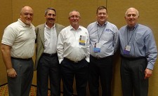 Southeastern Fastener Association panelists: (l-r) Tom Sulek, Star Stainless Screw; Harlan Joelson, Brighton-Best; Mickey Matheny, Northstar Sales & Marketing; Kent Carter, Elgin Fastener Group; Don Nowak, Falcon Fastener Solutions. Photo courtesy Link Magazine.