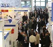 Attendees walk the aisles at Fastener Fair Stuttgart in 2007 (photo courtesy of Fastener Fair).