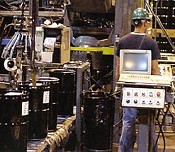 Fastener worker at Nucor Fastener facility in St. Joe, IN (courtesy Nucor Fastener).